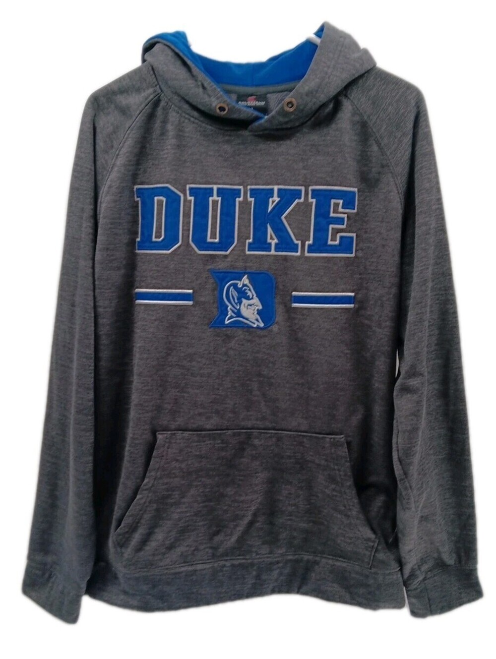 Duke Blue Devils Hoodie Mens XL Gray Embroidered NCAA Sweatshirt Colosseum